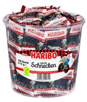 HARIBO Lakritz Schnecken Minibeutel Lakritz 1,27 kg, 100 St.