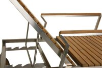 Garden Pleasure Sonnenliege DENVER braun Stahl