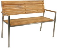 Garden Pleasure Gartenbank DENVER 304770 braun Holz 125,0 cm