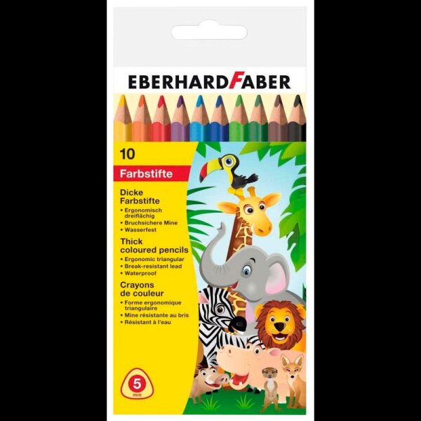 EBERHARD FABER Buntstifte farbsortiert, 10 St.