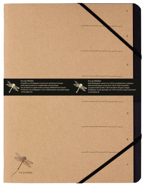 PAGNA Ordnungsmappe Pur 7 Fächer braun, 1 St.