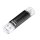 hama USB-Stick Laeta Twin schwarz 32 GB, 1 St.