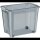 cep Shadow Aufbewahrungsbox 67,0 l grau-transparent 38,0 x 59,3 x 47,0 cm, 1 St.