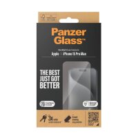 PanzerGlass™ UWF mit Applikator Display-Schutzglas für Apple iPhone 15 Pro Max