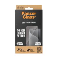 PanzerGlass™ UWF mit Applikator Display-Schutzglas für Apple iPhone 15 Pro Max