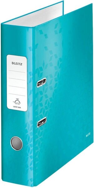 LEITZ Ordner eisblau Karton 8,0 cm DIN A4, 1 St.