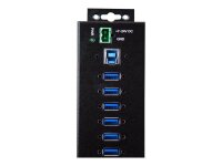 StarTech.com USB-Hub 10-fach schwarz