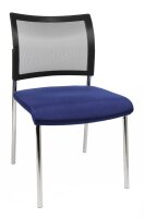 Topstar Besucherstühle Visit 10 Net NV290 G260 blau, schwarz Stoff, 2 St.