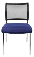 Topstar Besucherstühle Visit 10 Net NV290 G260 blau, schwarz Stoff, 2 St.