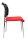 Topstar Besucherstühle Visit 10 Net NV290 G210 rot, schwarz Stoff, 2 St.