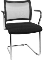 Topstar Besucherstühle Visit 20 Net NV490 G200 schwarz Stoff, 2 St.