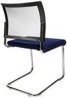 Topstar Besucherstühle Visit 20 Net NV490 G260 blau, schwarz Stoff, 2 St.