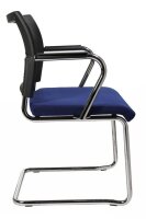 Topstar Besucherstühle Visit 20 Net NV490 G260 blau, schwarz Stoff, 2 St.