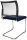 Topstar Besucherstühle Visit 20 Net NV490 G260 blau, schwarz Stoff, 2 St.