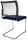 Topstar Besucherstühle Visit 20 Net NV490 G260 blau, schwarz Stoff, 2 St.