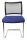 Topstar Besucherstühle Visit 20 Net NV490 G260 blau, schwarz Stoff, 2 St.