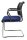 Topstar Besucherstühle Visit 20 Net NV490 G260 blau, schwarz Stoff, 2 St.