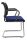 Topstar Besucherstühle Visit 20 Net NV490 G260 blau, schwarz Stoff, 2 St.