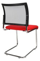 Topstar Besucherstühle Visit 20 Net NV490 G210 rot, schwarz Stoff, 2 St.