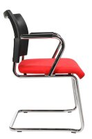 Topstar Besucherstühle Visit 20 Net NV490 G210 rot, schwarz Stoff, 2 St.