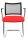 Topstar Besucherstühle Visit 20 Net NV490 G210 rot, schwarz Stoff, 2 St.