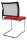 Topstar Besucherstühle Visit 20 Net NV490 G210 rot, schwarz Stoff, 2 St.