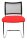 Topstar Besucherstühle Visit 20 Net NV490 G210 rot, schwarz Stoff, 2 St.