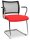 Topstar Besucherstühle Visit 20 Net NV490 G210 rot, schwarz Stoff, 2 St.