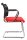 Topstar Besucherstühle Visit 20 Net NV490 G210 rot, schwarz Stoff, 2 St.