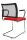 Topstar Besucherstühle Visit 20 Net NV490 G210 rot, schwarz Stoff, 2 St.