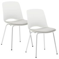 Mayer Besucherstühle 2521_02 weiß Kunststoff, 2 St.