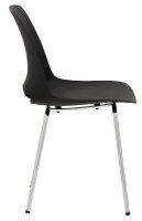 Mayer Besucherstühle 2520_01 schwarz Kunststoff, 2 St.