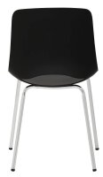 Mayer Besucherstühle 2520_01 schwarz Kunststoff, 2 St.