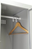 phoenix Spind Locker grau PL1230GGK, 2 Schließfächer 30,0 x 50,0 x 183,0 cm