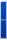 phoenix Spind Locker blau, grau PL1230GBK, 2 Schließfächer 30,0 x 50,0 x 183,0 cm