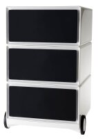PAPERFLOW easyBox Rollcontainer weiß, schwarz 3...