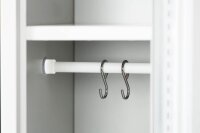 phoenix Spind Locker grau, rot PL1130GRK, 1 Schließfach 30,0 x 50,0 x 183,0 cm