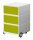 PAPERFLOW easyBox Rollcontainer weiß, grün 3 Auszüge 39,0 x 43,6 x 64,2 cm