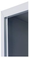 phoenix Spind Locker grau, rot PL1430GRK, 4 Schließfächer 30,0 x 50,0 x 183,0 cm