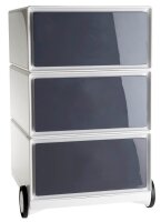 PAPERFLOW easyBox Rollcontainer weiß, grau 3...