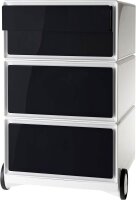 PAPERFLOW easyBox Rollcontainer weiß, schwarz 4...
