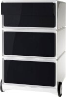 PAPERFLOW easyBox Rollcontainer weiß, schwarz 4 Auszüge 39,0 x 43,6 x 64,2 cm