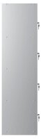 phoenix Spind Locker blau, grau PL1430GBK, 4 Schließfächer 30,0 x 50,0 x 183,0 cm