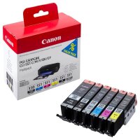 Canon PGI-550 PGBK + CLI-551 BK/C/M/Y/GY 2x schwarz,...