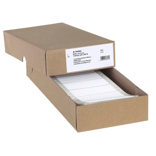 2.000 HERMA Computer-Endlosetiketten 8161 weiß 88,9 x 35,7 mm