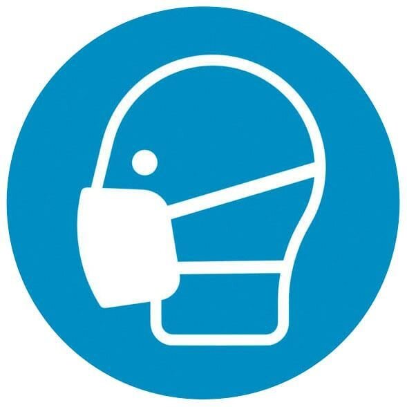 SafetyMarking® Gebotsaufkleber "Maske benutzen" rund 20,0 cm, 1 St.