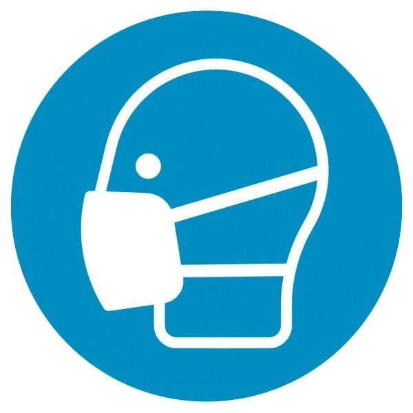 SafetyMarking® Gebotsaufkleber "Maske benutzen" rund 10,0 cm, 1 St.