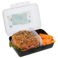 emsa Kinder Trinkflasche & Lunchbox Fußball transparent, 1 Set