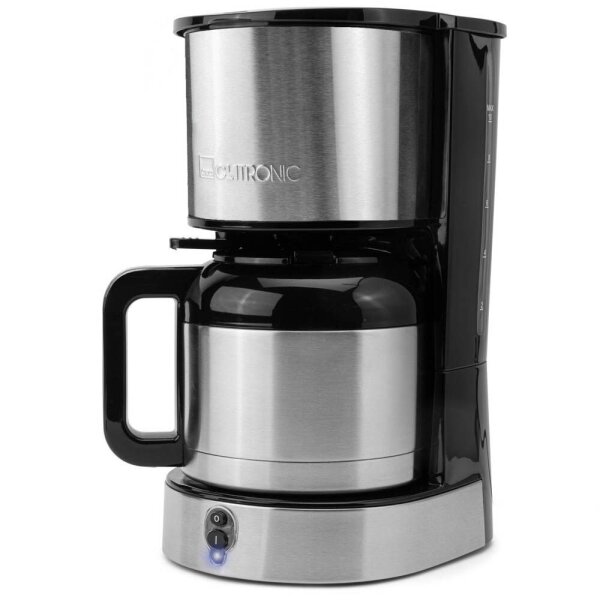 CLATRONIC KA 3805 Kaffeemaschine silber, 8-10 Tassen