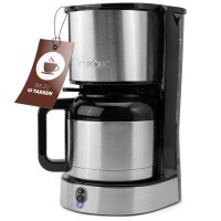 CLATRONIC KA 3805 Kaffeemaschine silber, 8-10 Tassen